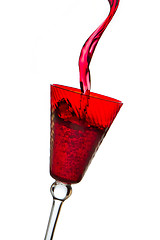 Image showing pouring red wine 