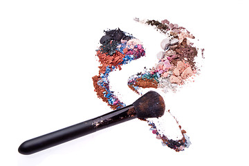 Image showing crushed eyeshadows