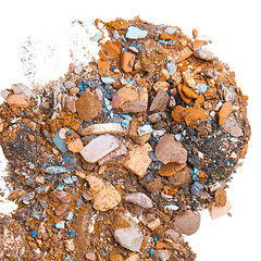 Image showing crushed eyeshadows