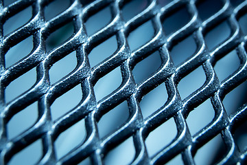 Image showing abstract metallic grid