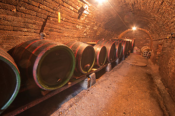 Image showing wine barrels