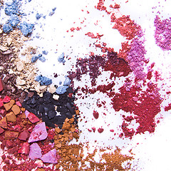 Image showing crushed eyeshadow