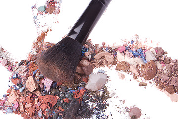 Image showing crushed eyeshadows