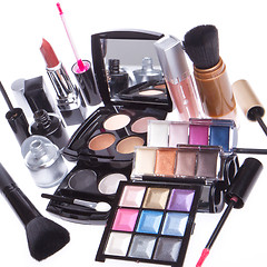 Image showing set of cosmetic makeup products