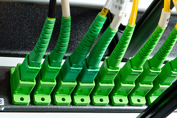 Image showing optic fiber hub