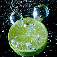 Image showing fruit splash