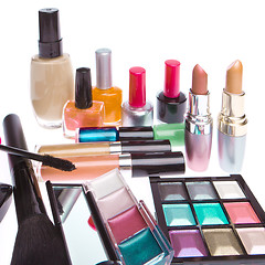 Image showing set of cosmetic products