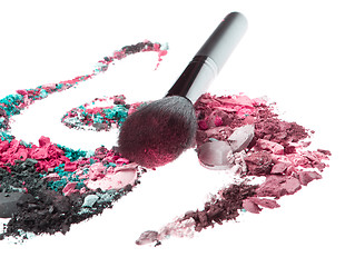 Image showing crushed eyeshadows