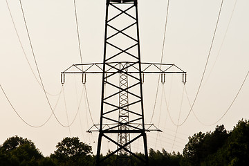 Image showing electircal powerlines