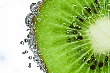 Image showing kiwi with bubbles