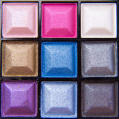 Image showing colorful eyeshadows