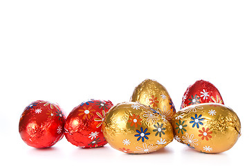Image showing chocolate easter eggs