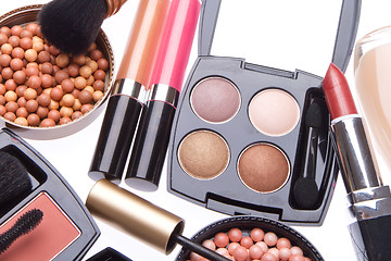 Image showing set of cosmetic makeup products