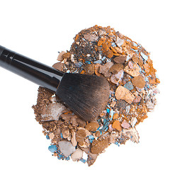 Image showing crushed eyeshadows