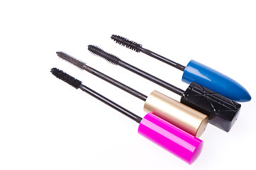 Image showing mascara set isolated