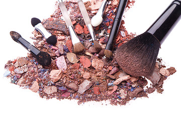 Image showing crushed eyeshadows