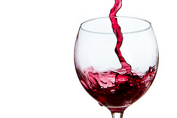 Image showing pouring red wine 