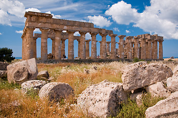 Image showing Greek temple in Selinunte