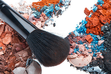 Image showing crushed eyeshadows