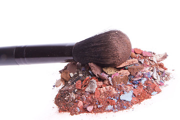 Image showing crushed eyeshadows