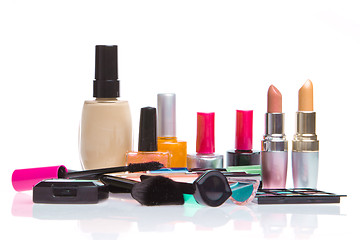 Image showing set of cosmetic products