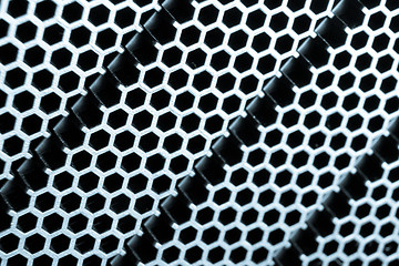 Image showing abstract metallic grid