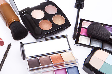 Image showing set of cosmetic makeup products