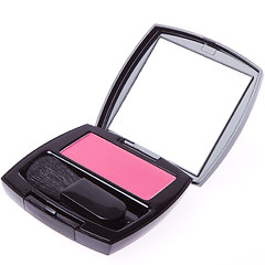 Image showing compact blush with brush