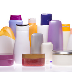 Image showing cosmetic bottles