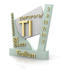 Image showing Thallium form Periodic Table of Elements - V2