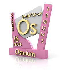 Image showing Osmium form Periodic Table of Elements - V2