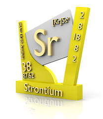 Image showing Strontium form Periodic Table of Elements - V2