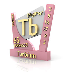 Image showing Terbium form Periodic Table of Elements - V2