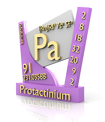 Image showing Protactinium form Periodic Table of Elements - V2