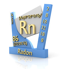 Image showing Radon form Periodic Table of Elements - V2