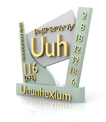 Image showing Ununhexium form Periodic Table of Elements - V2