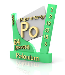 Image showing Polonium form Periodic Table of Elements - V2