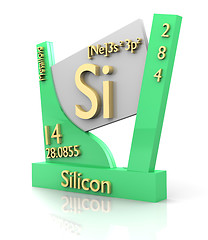 Image showing Silicon form Periodic Table of Elements - V2