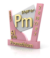 Image showing Promethium form Periodic Table of Elements - V2