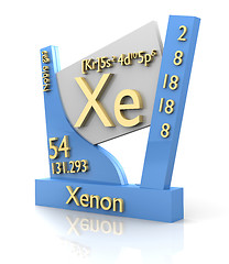 Image showing Xenon form Periodic Table of Elements - V2