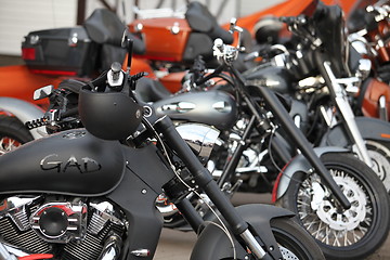 Image showing modern motorcycles