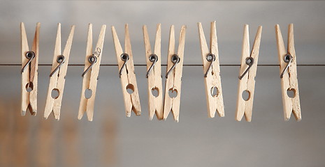 Image showing clothespins