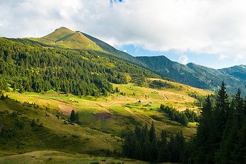 Image showing Carpathian mountains landscape in Ukraine