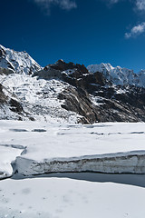 Image showing On top of Cho La pass in Himalayas