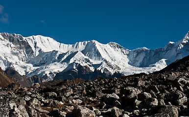 Image showing Mountains in the vicinity of Cho oyu peak