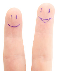 Image showing fingers couple