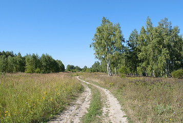 Image showing Country dirt road