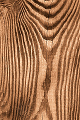 Image showing Wooden cutting board. Sepia