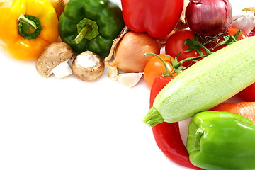 Image showing Vegetables and mushrooms.