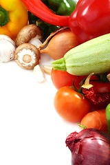 Image showing Vegetables on a white background. 